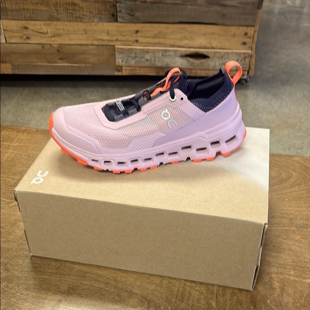 On Running Mauve/Flame Athletic Shoe